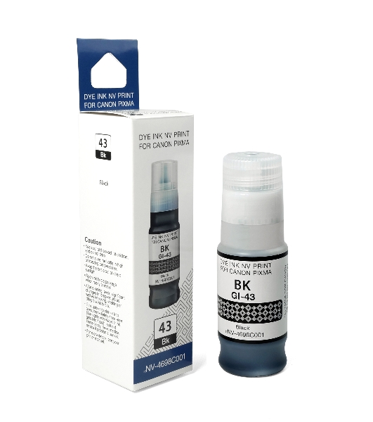 Чернила NVPrint GI-43 BK (NV-4698C001) для Canon Pixma G540, G640 (70 мл) черный (в коробке) совместимые