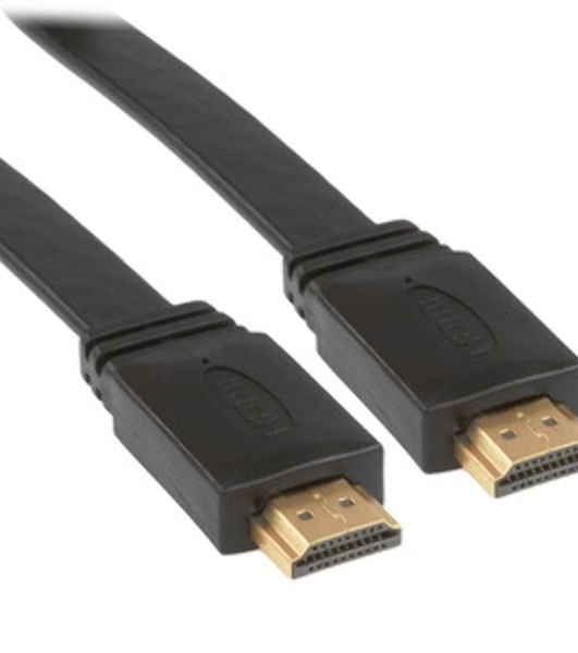 Кабель Cablexpert HDMI CC-HDMI4F-10, 19M/19M, v2.0, медь, позол.разъемы, экран, плоский кабель, 3м, черный, пакет