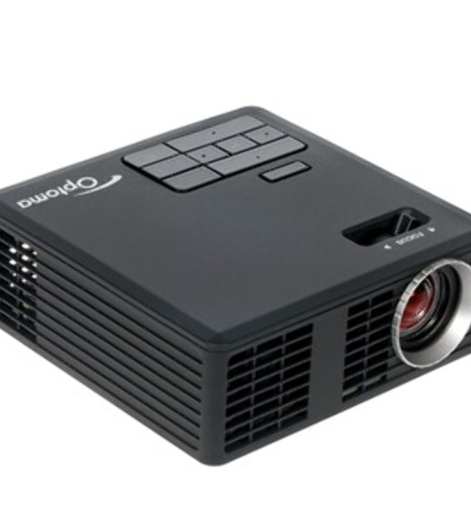 Проектор Optoma ML750e (DLP, LED, WXGA 1280x800, 700Lm, 15000:1, HDMI, USB, MHL, MicroSD, 1x1W speaker, 3D Ready, led 20000hrs, черный, 0.38kg)