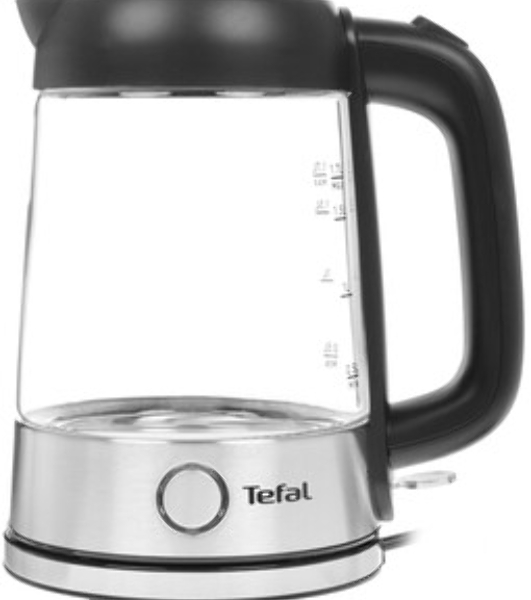 Электрочайник Tefal KI750D30 серебристый, 1.7 л, 2400 Вт, скрытый нагревательный элемент
