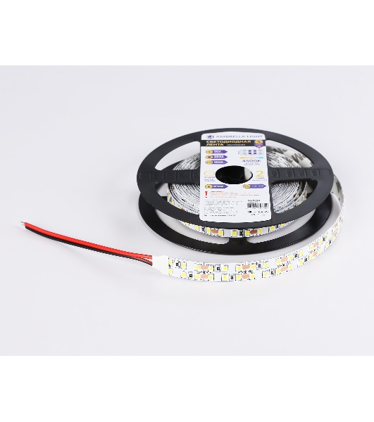 Светодиодная лента Ambrella light GS1602 2835 240Led/ 19.2W m/ 12V IP20 4500K/ 5000*14*1.2mm (2 конт.)