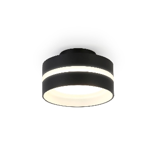Светильник Ambrella light TN5421 SBK/FR черный песок/белый матовый GX53 IP20 D95*60