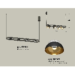 Светильник Ambrella light XB9164081/4 SBK/PYG/CL черный песок/золото желтое полированное/прозрачный GX53 (С9164, N8145), фото 1
