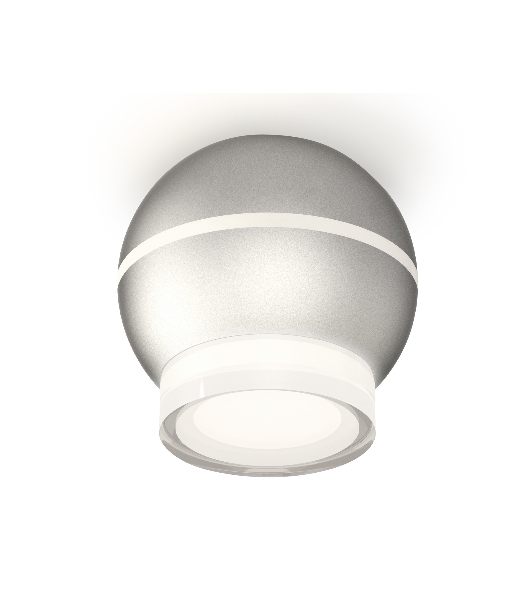 Светильник Ambrella Light XS1103031 SSL/FR/CL серебро песок/белый матовый/прозрачный MR16 GU5.3 LED 3W 4200K (C1103, N7160)