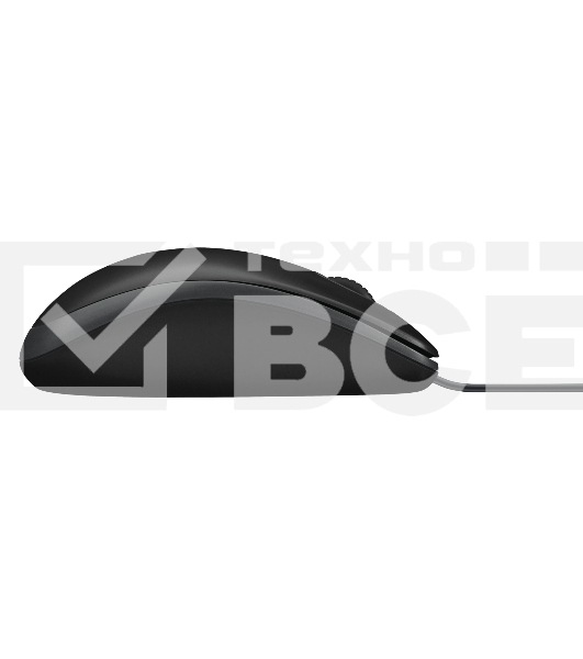Мышь проводная Logitech B100 черный, 1000 dpi, USB, кнопки - 3