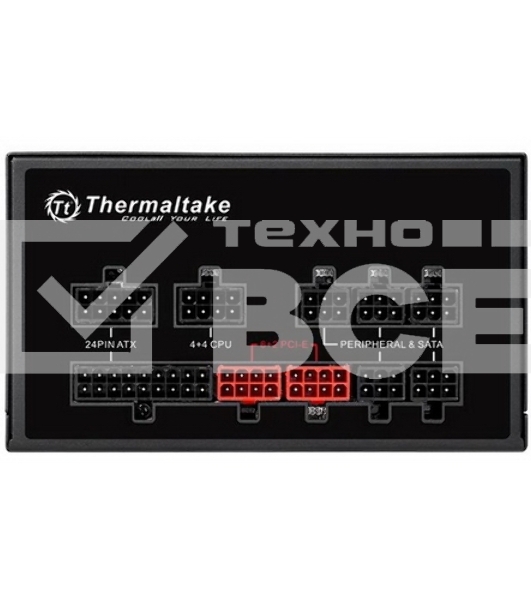Блок питания Thermaltake Smart Pro RGB (PS-SPR-0750FPCBEU-R), 750Вт, 80 PLUS Bronze, 140мм, модульный, черный