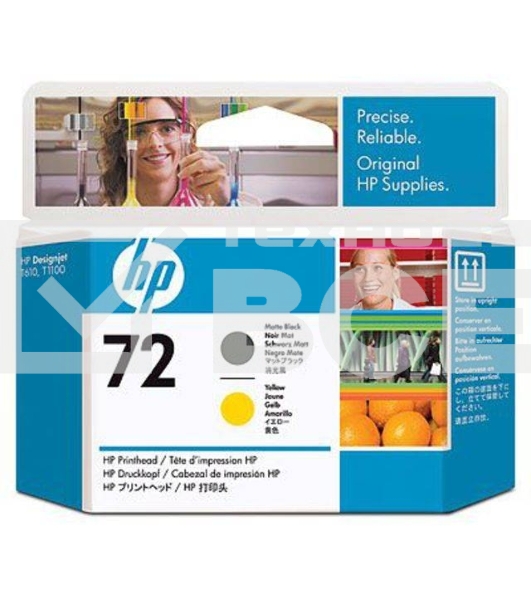 Картридж струйный HP №72 C9384A черный матовый/желтый печатающая головка для HP DJ T1100/T610
