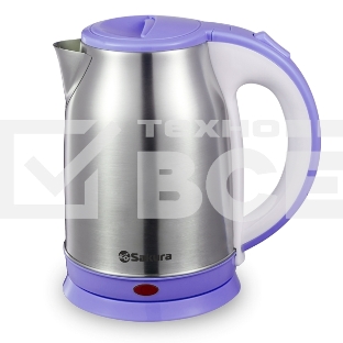 Чайник электрический Sakura SA-2147P (1.8) нерж+фиолет д