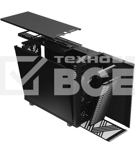 Корпус Fractal Design DEFINE 7 BLACK / mid tower / E-ATX / 3x140mm fans inc. / FD-C-DEF7A-01