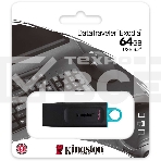 Флеш диск Kingston 64GB USB3.2 Gen 1 DataTraveler Exodia (Black + Teal), фото9