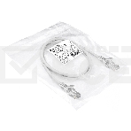 Патч-корд ExeGate EX286381RUS UTP-RJ45-RJ45-5e-1M-LSZH-GY, UTP, cat.5e, LSZH, 1м, серый, фото3