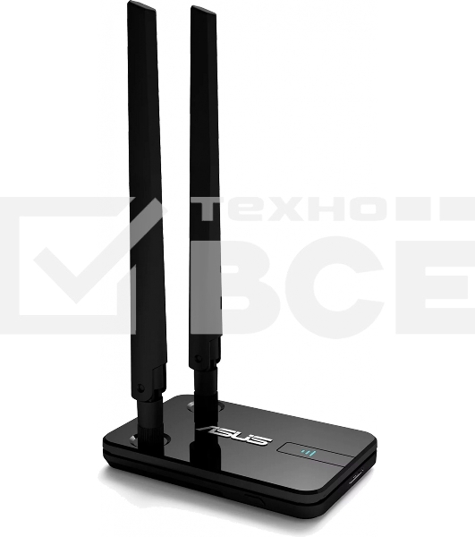 Адаптер ASUS USB-AC58, WI-FI 802.11ac, 400 + 867 Mbps USB 3.0 Adapter +2 внешняя антенна