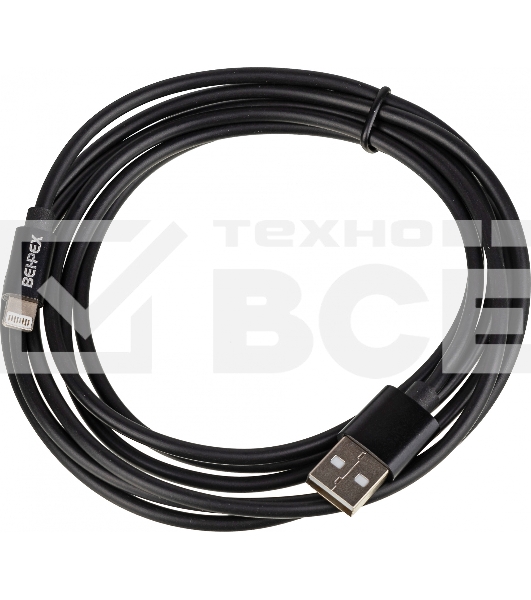 Кабель USB (m)-Lightning (m) 2м черный