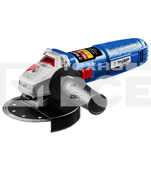 Углошлифовальная машина ЗУБР Профессионал одноруч. хват, пылезащита, 125 мм, 11000 об/мин, 750 Вт УШМ-П125-750