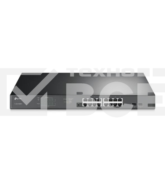 Коммутатор 16-port Gigabit PoE Easy Smart switch, 802.3af on ports 1-16, PoE budget 192 watts, desktop and rack-mountable