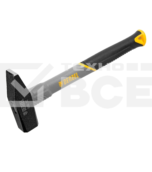 Молоток слесарный Denzel 800 г, кованый, фибергласовая рукоятка c TPR покрытием