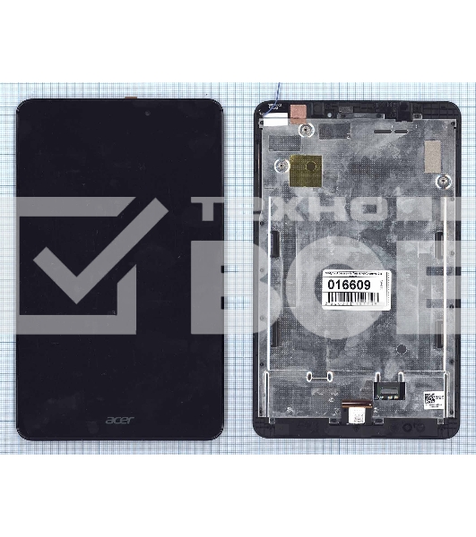 Модуль (матрица + тачскрин) для Acer Iconia Tab A1-841 A1-840 черный с рамкой