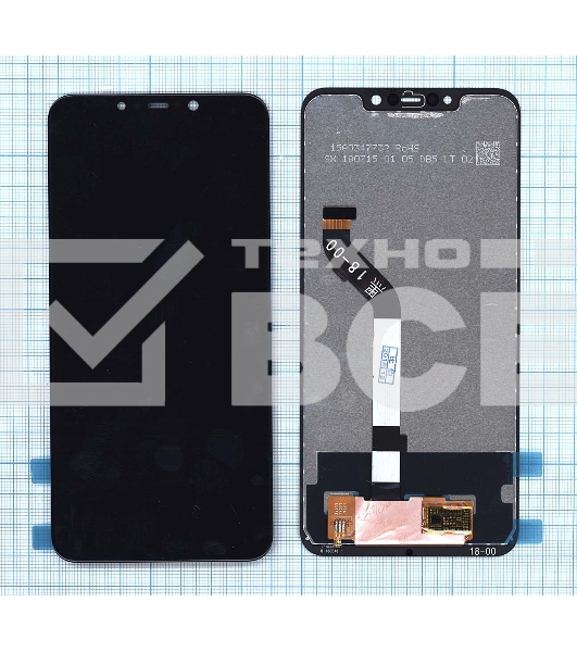 Дисплей для Xiaomi Pocophone F1 черный