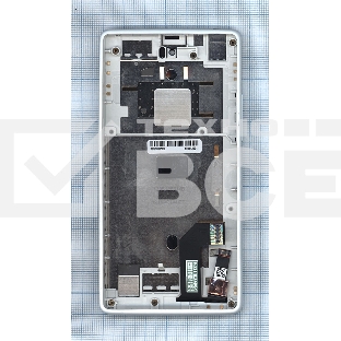 Дисплей для Yota YotaPhone 1 C9660 черный с белой рамкой