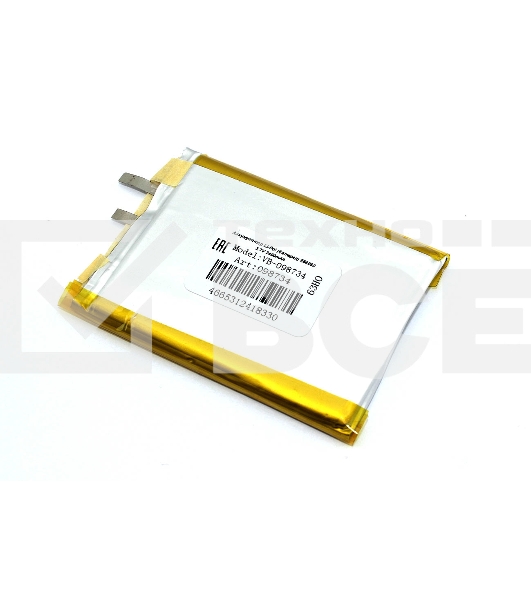 Аккумулятор Li-Pol (батарея) 556850 3.7V 2400mAh