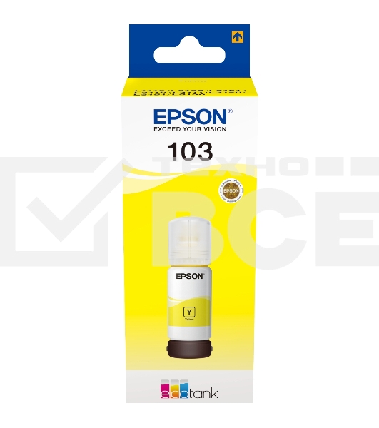Чернила Epson 103Y C13T00S44A желтый (65 мл) для Epson L3100/3110/3150