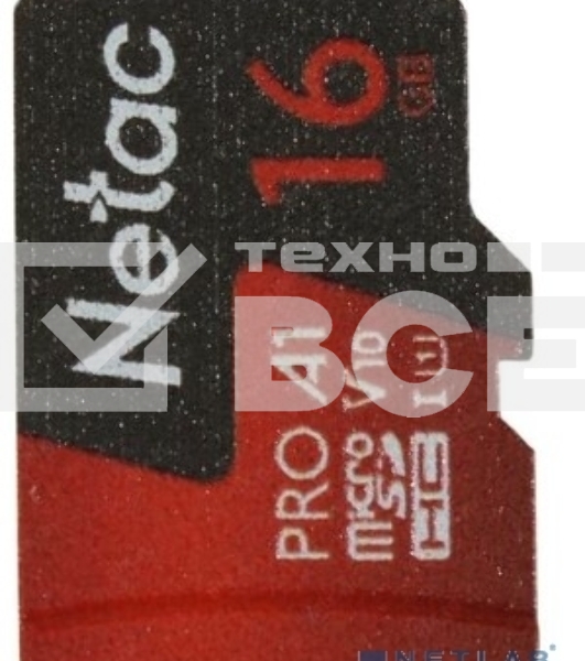 Флеш-накопитель NeTac Карта памяти Netac MicroSD P500 Extreme Pro 16GB, Retail version card only