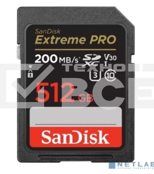Карта памяти SANDISK SDXC 512GB UHS-1 SDSDXXD-512G-GN4IN