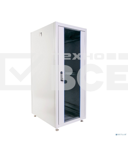 Шкаф телекоммуникационный напольный ЭКОНОМ 30U (600 × 600) дверь стекло, дверь металл