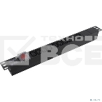 Блок розеток горизонтальный ExeGate ServerPro PDU-19H001 Al-10С13-C14-SW, 1U, Алюминий, 10 IEC 320 C13, С14, выкл. с подсветкой, черный, фото2
