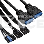 Компьютерный корпус Minitower ExeGate EX286441RUS BA-309U2-500W-8 (mATX, БП AA500 с вент. 8см, 1*USB+2*USB3.0, HD аудио, черный), фото6