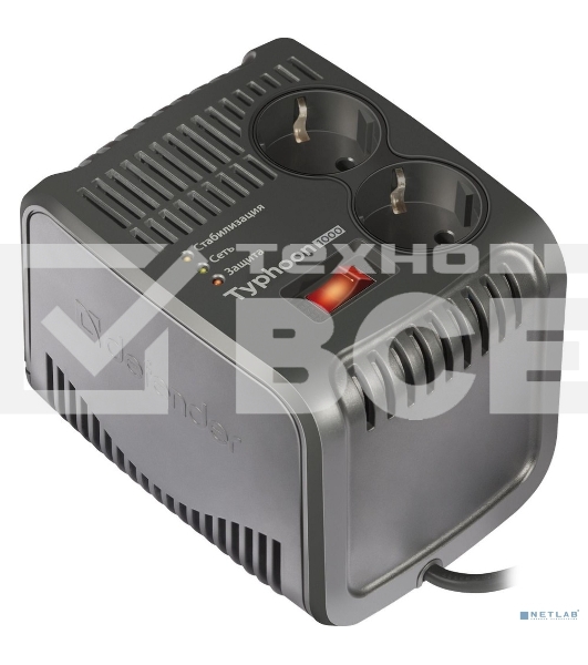 Стабилизатор, Defender AVR Typhoon 1000 максимальная мощность 320 Вт