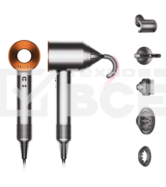 Фен Dyson Supersonic HD07 Bright Nickel/Bright Copper 1600Вт никель/медный
