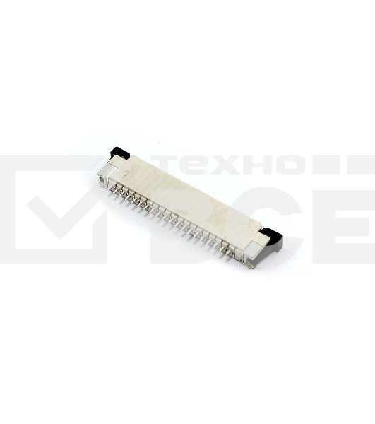 Разъем FPC  Half Coverage Bottom Contact 1.0K-BX-20PWB 20 pin высота 2мм шаг 1мм