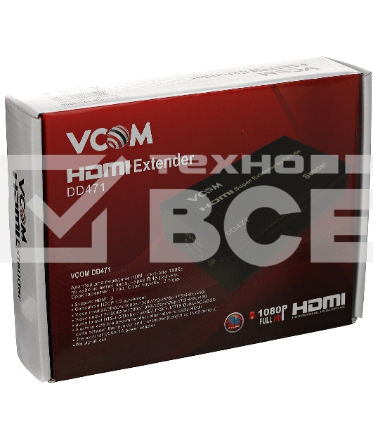 Видео усилитель сигнала HDMI DD471 VCOM