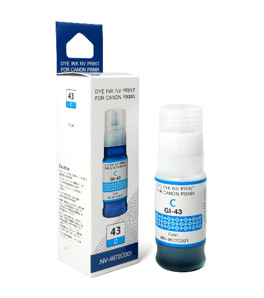 Чернила NVPrint GI-43 C (NV-4672C001) для Canon Pixma G540, G640 (70 мл) Cyan (в коробке) совместимые