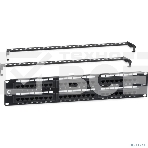 Комм. патч-панель Cabeus, 19', 2HU, портов: 48 х RJ45, кат. 6A, неэкр., черный, (PL-48-Cat.6A-Dual), фото4