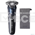 Электробритва роторная Philips S5885/10 реж.эл.:3 питан.:аккум. темно-синий, фото7