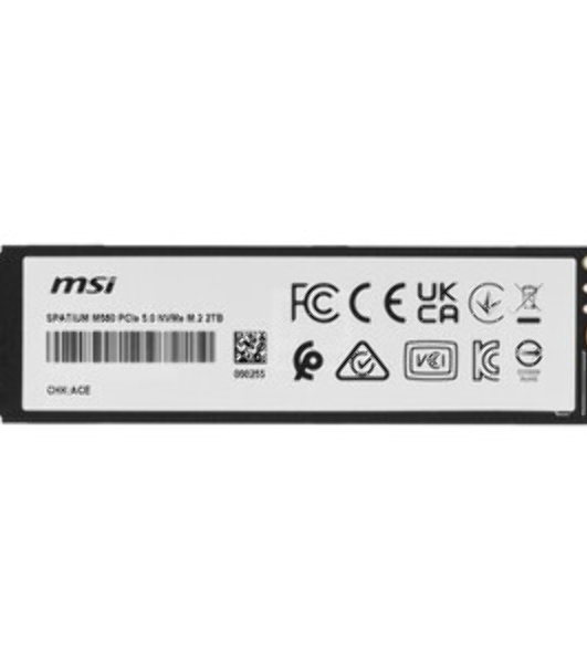 Накопитель SSD MSI M.2 2280 2Tb SPATIUM M560 Client SSD S78-440Q940-P83, PCIe Gen4x4 with NVMe, 3D TLC, R/W 4900/4400