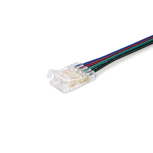 Соединитель гибкий односторонний COB RGB 12/24V для лент 10mm (4 конт.) (5шт)