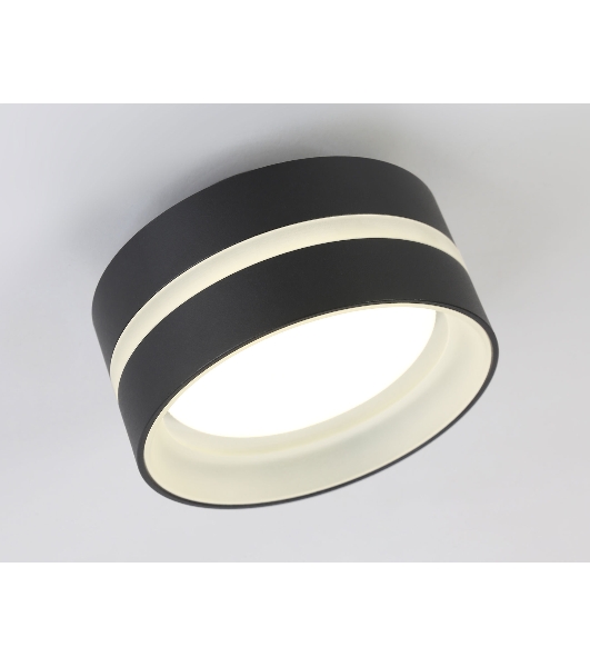 Светильник Ambrella light TN5421 SBK/FR черный песок/белый матовый GX53 IP20 D95*60
