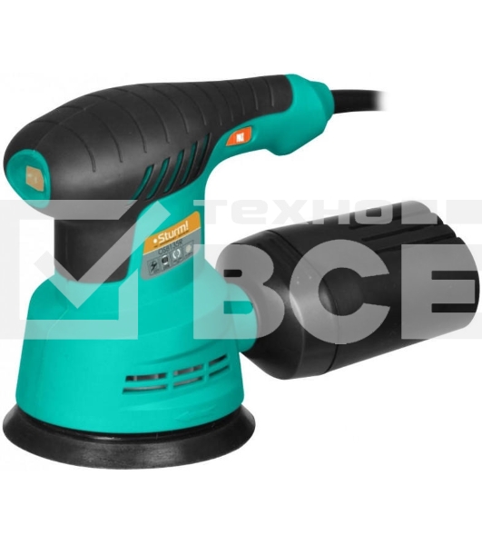 Эксцентриковая шлифовальная машина Sturm OS8135R Эксцентриковая шлифмашина Sturm, 350Вт, d 125мм, рег обор. 5000-12000об/мин, ПЫЛЕСБОР OS8135R