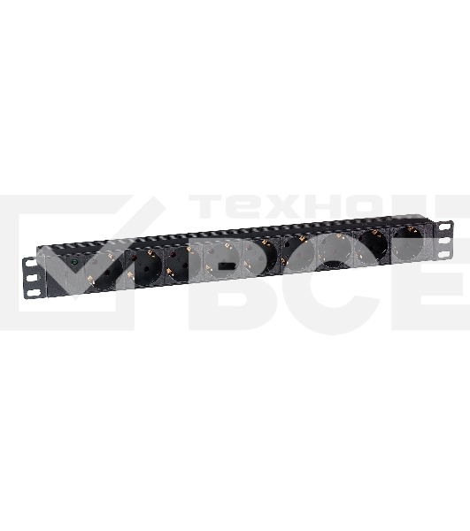 Блок розеток горизонтальный ExeGate ServerPro PDU-19H901 Al-9S-C14, 19