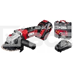 Угловая шлифовальная машина ЗУБР 18В, 1 АКБ (4Ач), в кейсе. УШМ-18-125-41, фото 1