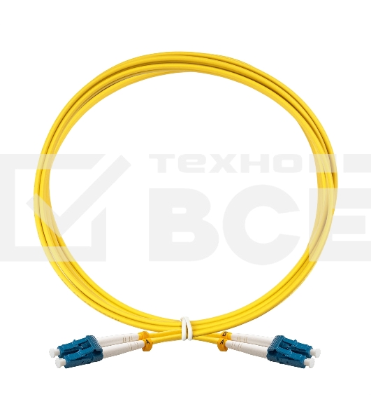 Патч-корд волоконно-оптический ExeGate FC-D-9-LC-LC-1M-LSZH (Шнур ВО SM 9/125 (OS2/G.652.D), LC/UPC-LC/UPC, Duplex, LSZH, 1м)