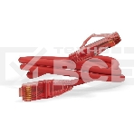 Патч-корд Hyperline U/­UTP, Cat.5е, LSZH, 5 м, красный , фото 1
