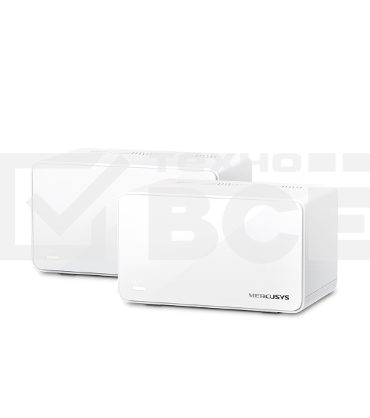 Домашняя Mesh Wi‑Fi система AX6000 Whole Home Mesh Wi-Fi 6 SystemSPEED: 1148 Mbps at 2.4 GHz + 4804 Mbps at 5 GHzSPEC: Internal Antennas, 1× 2.5 Gbps Port (WAN/LAN auto-sensing), 2× Gigabit Ports (WAN/LAN auto-sensing), 1024-QAM, OFDMA, HE160FEATURE: MERC
