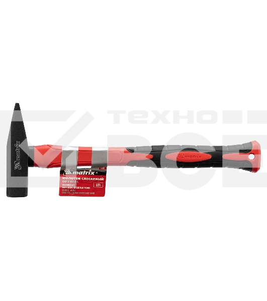 Молоток Matrix слесарный''optimal'', 500 г, фибергласовая обрезиненная рукоятка, квадратный боек