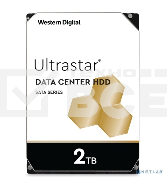 Жесткий диск Western Digital  HGST SATA-III 2Tb 1W10002 HUS722T2TALA604 Ultrastar 7K2 512N (7200rpm) 128Mb 3.5