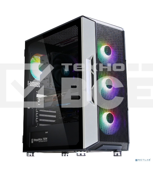 Компьютерный корпус ZALMAN I3 NEO, ATX, BLACK, FRONT MESH, WINDOW, 2x3.5