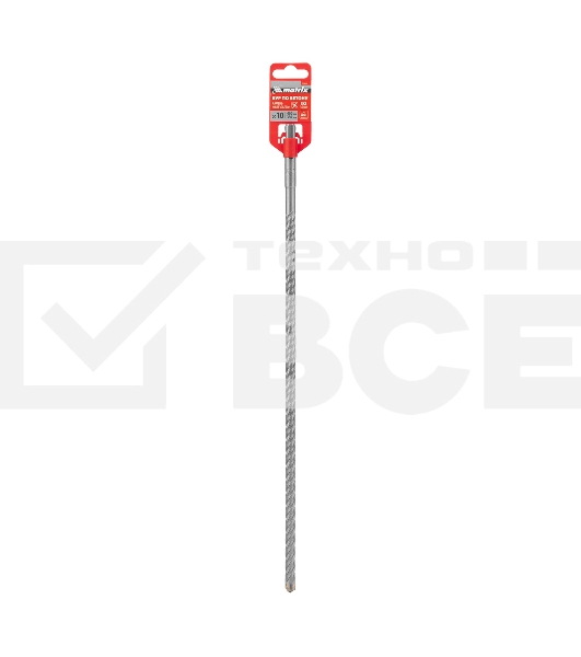 Бур по бетону Matrix, 10 x 400 мм, SDS PLUS c крестовой пластиной